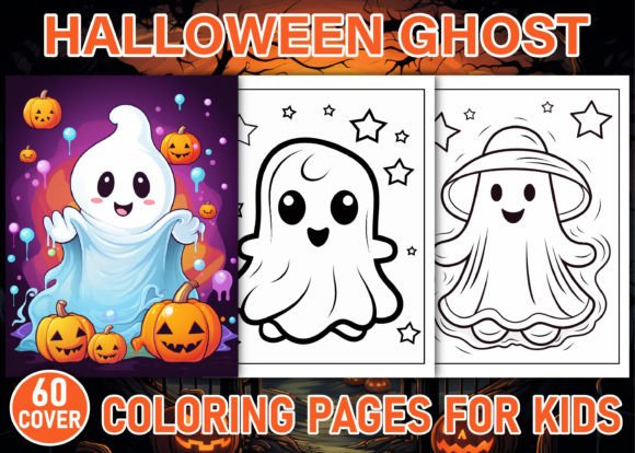 200 Halloween Ghost Coloring Pages