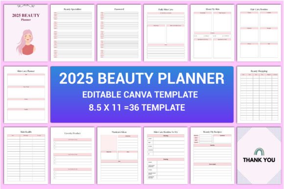 2025 Beauty Planner Interior