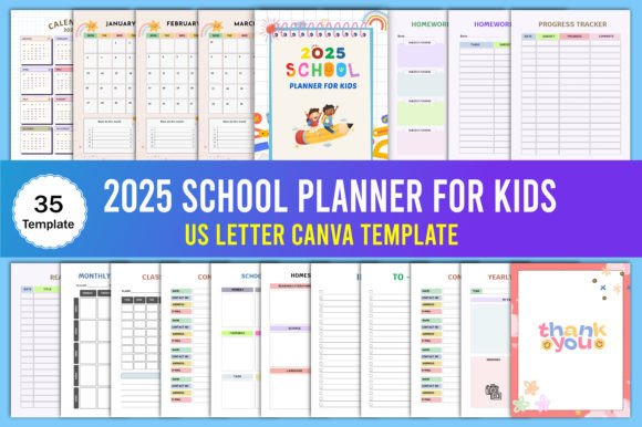 2025 School Planner for Kids
