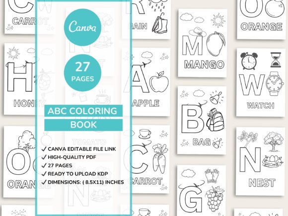 ABC Coloring Book for Kids: A Simple, Effective Way to Build Early Literacy Skills