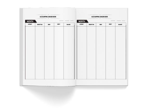 Accounting Ledger Book Interior KDP