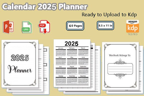Calendar 2025 Planner - Kdp Interior