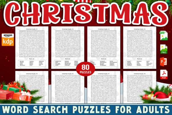 Christmas Word Search for Adults Vol-4