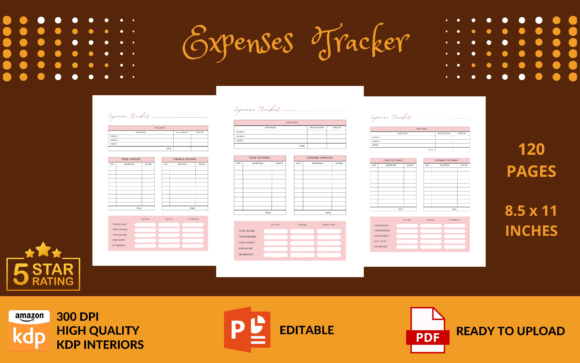 Daily Expenses Tracker KDP Interior