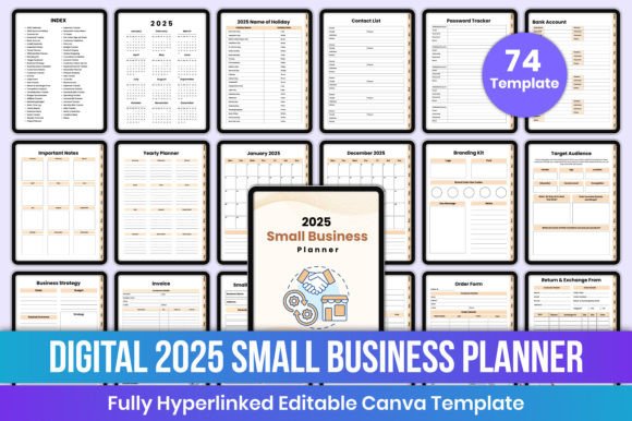 Digital 2025 Small Business Planner KDP