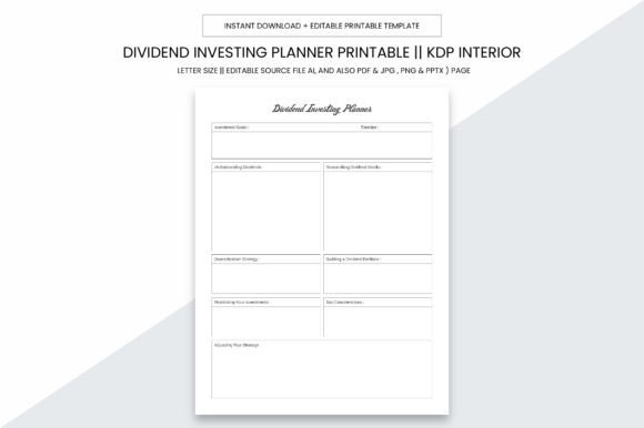 Dividend Investing Planner KDP Interior
