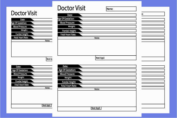 Doctor Visit Planner Kdp Template Ready