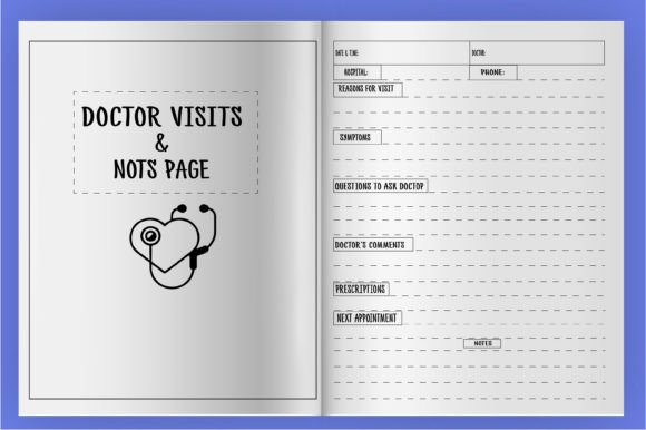 Doctor Visits Logbook KDP Templates