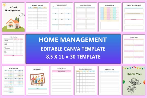 Editable Home Management Planner: A Strategic Tool for Intentional Living and Consistent Execution