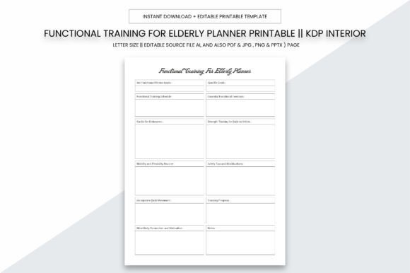 Functional Training for Elderly Planner: Your All-in-One Printable Logbook for Health, Independence, and Business Success