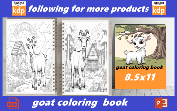 Goat Coloring Book Fun and Relaxation