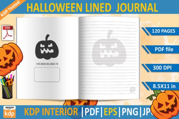 Halloween Lined Journal KDP
