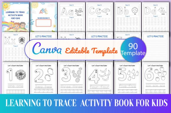 Learning to Trace Activity Book for Kid