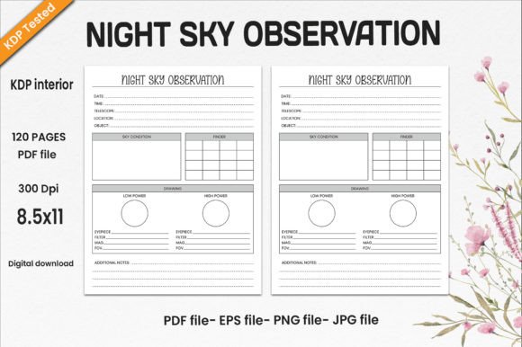 Night Sky Observation KDP Interior: A Print-Ready Resource for Stargazers, Educators, and Self-Publishing Creators