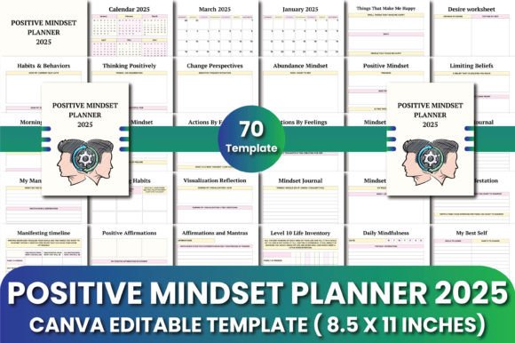 Positive Mindset Planner 2025