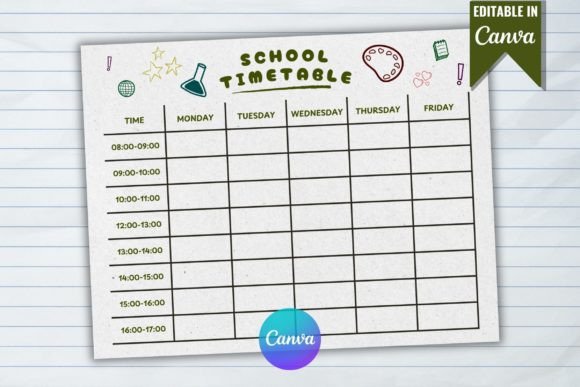 Printable School Timetable: A Strategic Tool for Intentional Planning and Consistent Execution