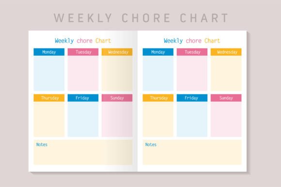 Streamlining Household Routines with the Weekly Chore Chart Sheet KDP Interior