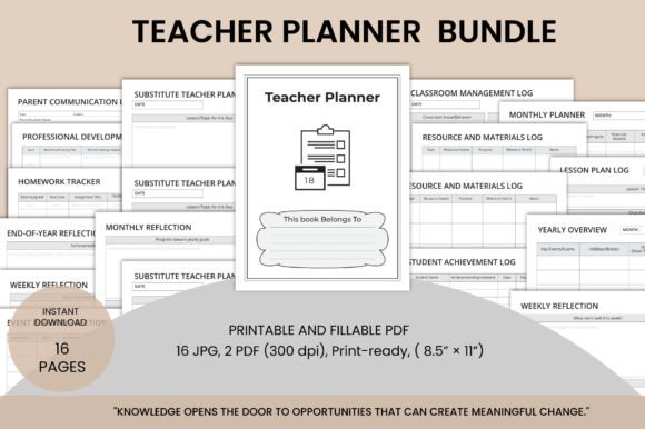 Teacher Planner Bundle Template: A Modern Educator’s Workflow Anchor