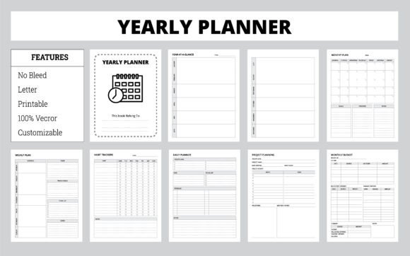 Yearly Planner Bundle Templates